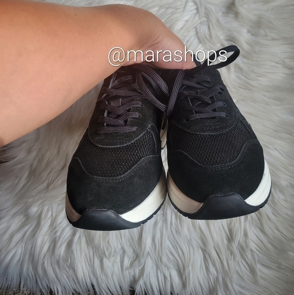 All Saints Skye Leather Chunky Sneakers - Picture 3 of 8